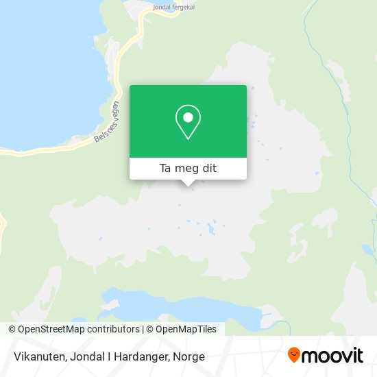 Vikanuten, Jondal I Hardanger kart