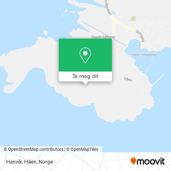 Hasvik, Håen kart