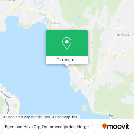 Egersand Havn Otp, Drammensfjorden kart