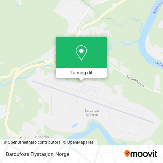 Bardufoss Flystasjon kart