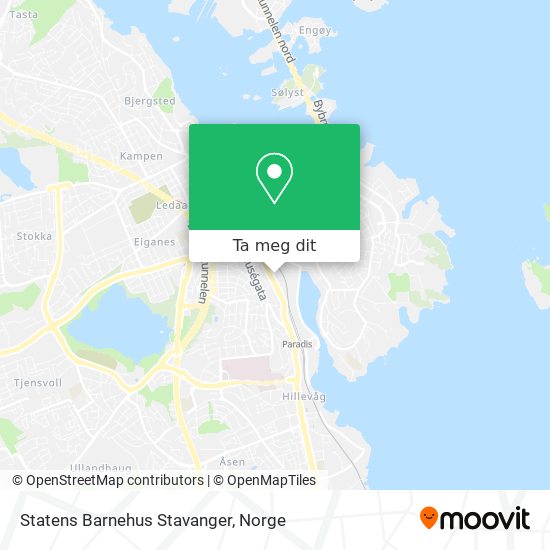 Statens Barnehus Stavanger kart