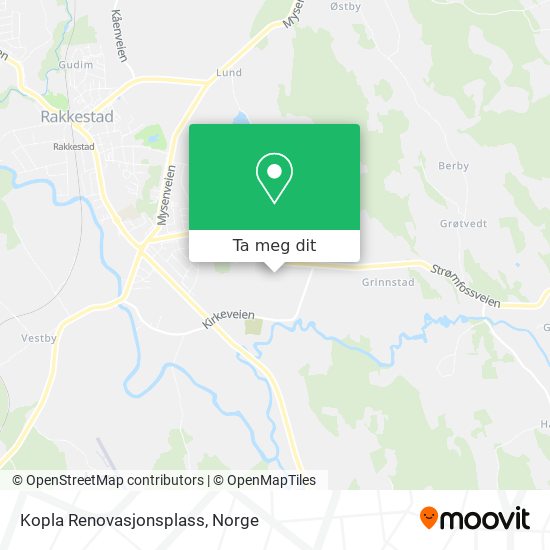 Kopla Renovasjonsplass kart
