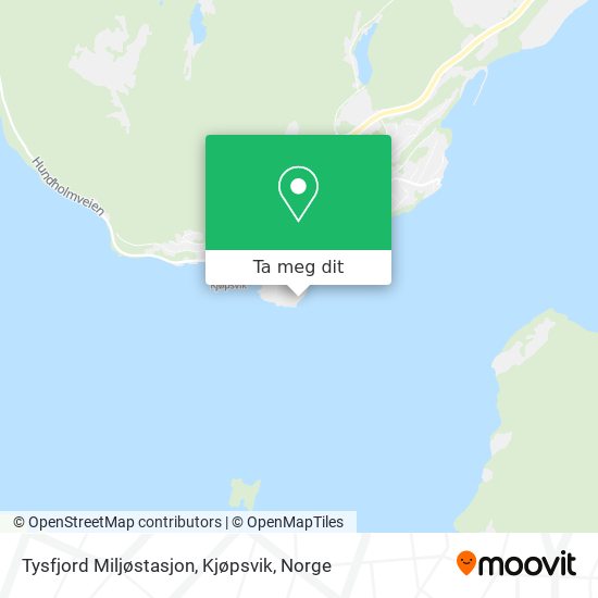 Tysfjord Miljøstasjon, Kjøpsvik kart