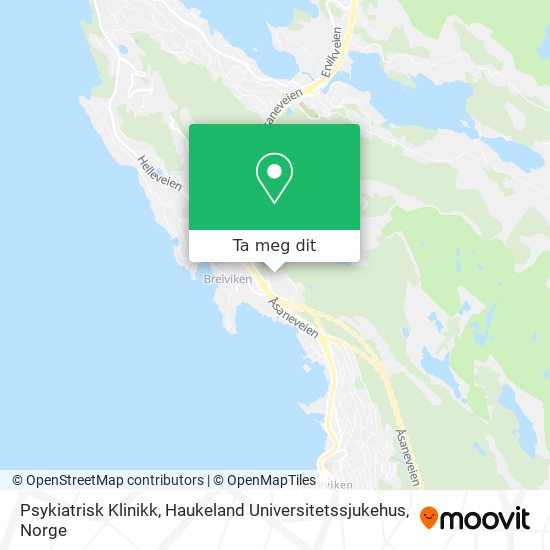 Psykiatrisk Klinikk, Haukeland Universitetssjukehus kart