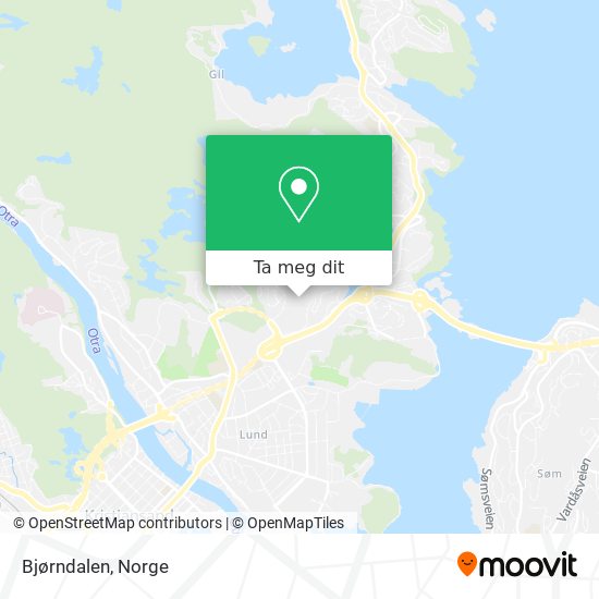 Bjørndalen kart