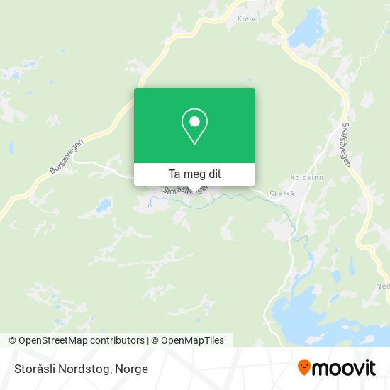 Storåsli Nordstog kart