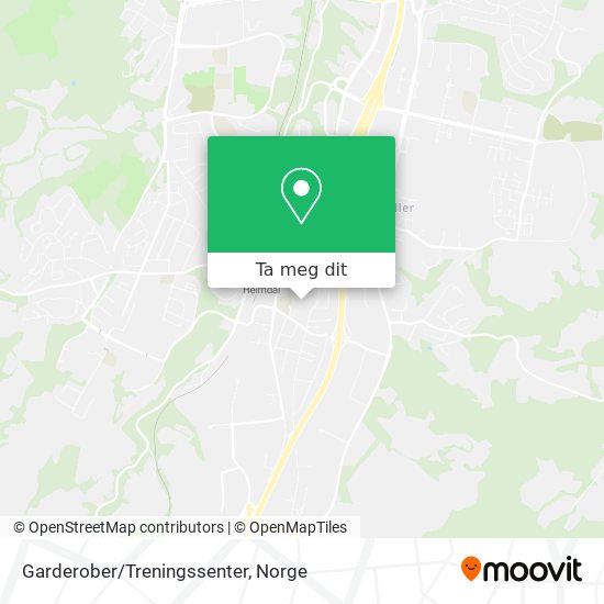 Garderober/Treningssenter kart