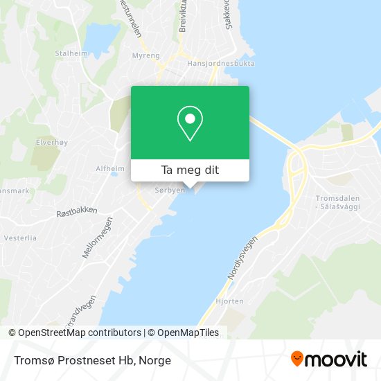 Tromsø Prostneset Hb kart