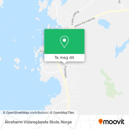 Åkrehamn Vidaregåande Skole kart