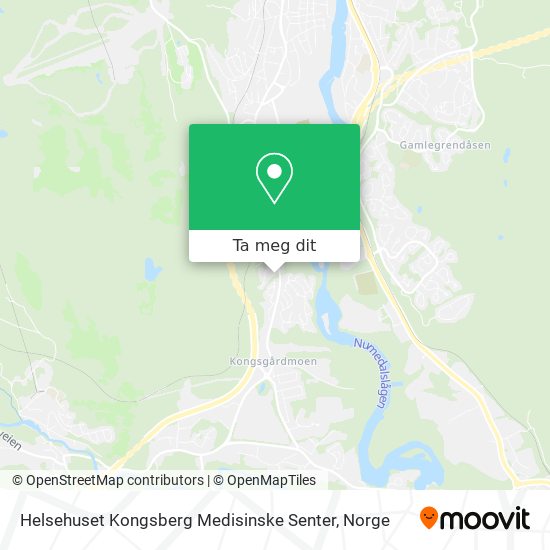 Helsehuset Kongsberg Medisinske Senter kart