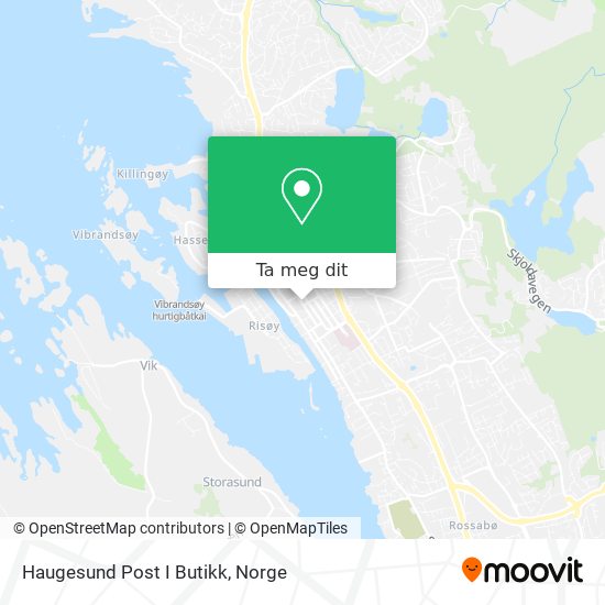 Haugesund Post I Butikk kart