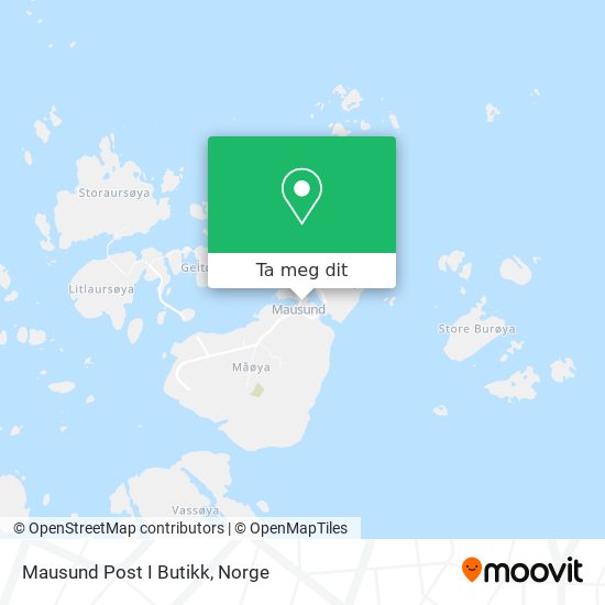 Mausund Post I Butikk kart