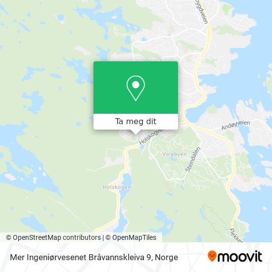 Mer Ingeniørvesenet Bråvannskleiva 9 kart