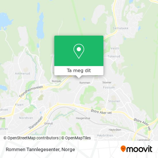 Rommen Tannlegesenter kart
