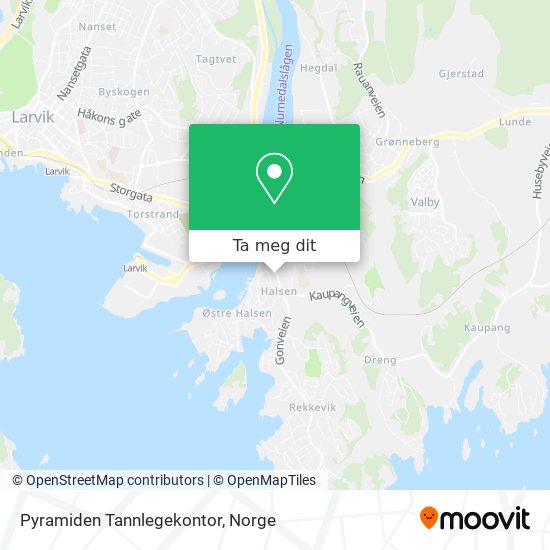 Pyramiden Tannlegekontor kart