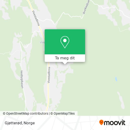 Gjøtterød kart