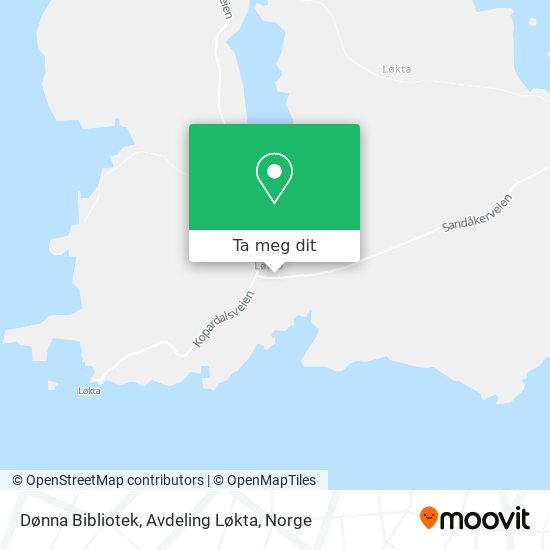 Dønna Bibliotek, Avdeling Løkta kart