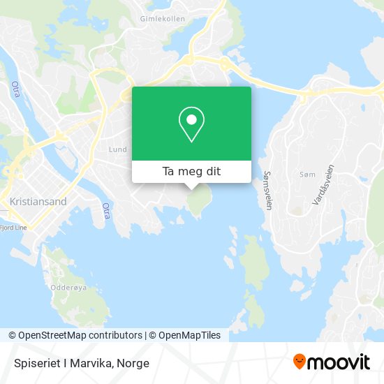Spiseriet I Marvika kart