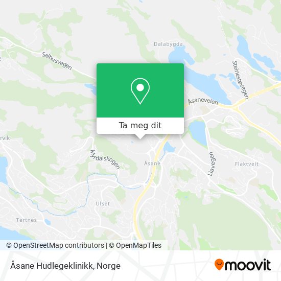 Åsane Hudlegeklinikk kart