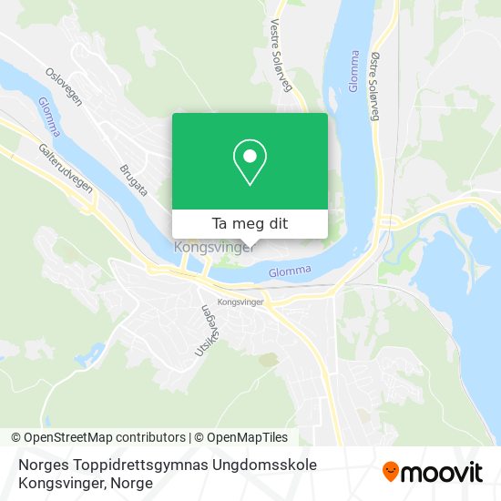 Norges Toppidrettsgymnas Ungdomsskole Kongsvinger kart