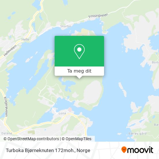 Turboka Bjørneknuten 172moh. kart