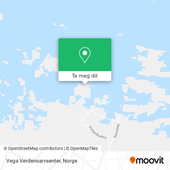 Vega Verdensarvsenter kart