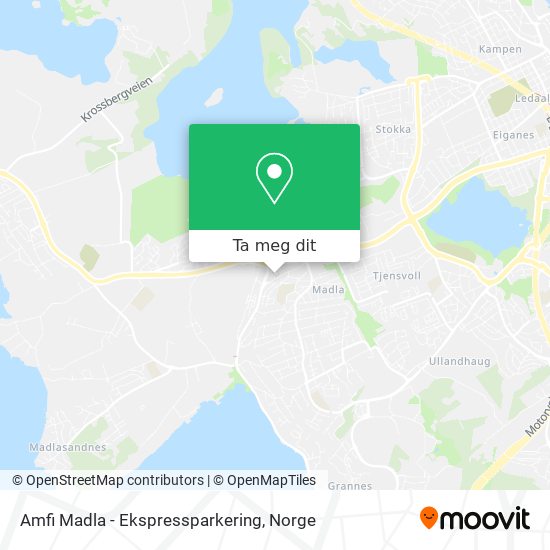 Amfi Madla - Ekspressparkering kart