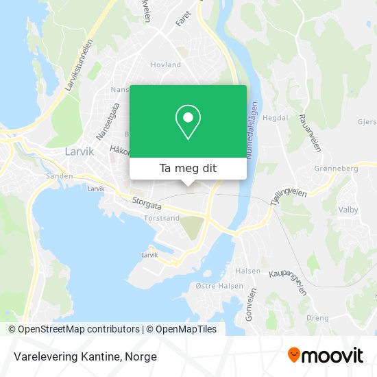 Varelevering Kantine kart