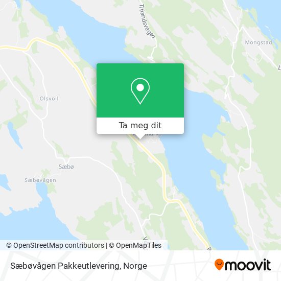 Sæbøvågen Pakkeutlevering kart