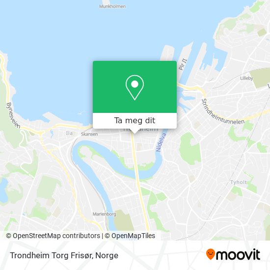 Trondheim Torg Frisør kart