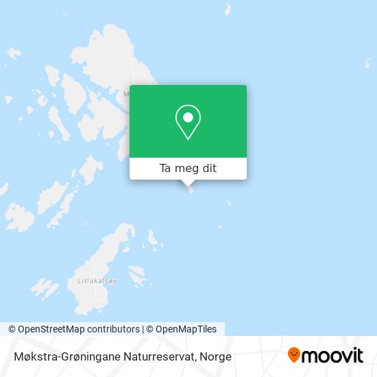Møkstra-Grøningane Naturreservat kart