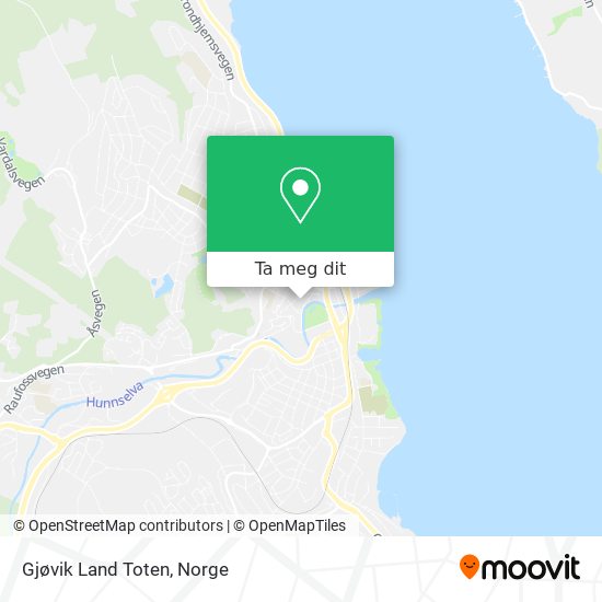 Gjøvik Land Toten kart