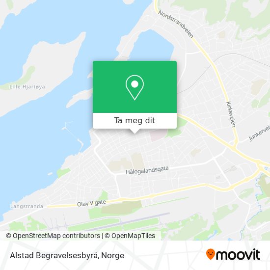 Alstad Begravelsesbyrå kart