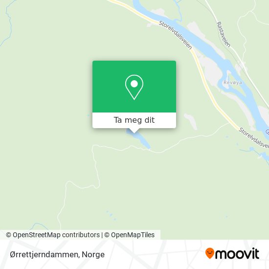 Ørrettjerndammen kart