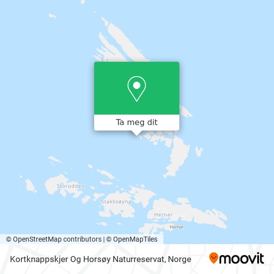 Kortknappskjer Og Horsøy Naturreservat kart