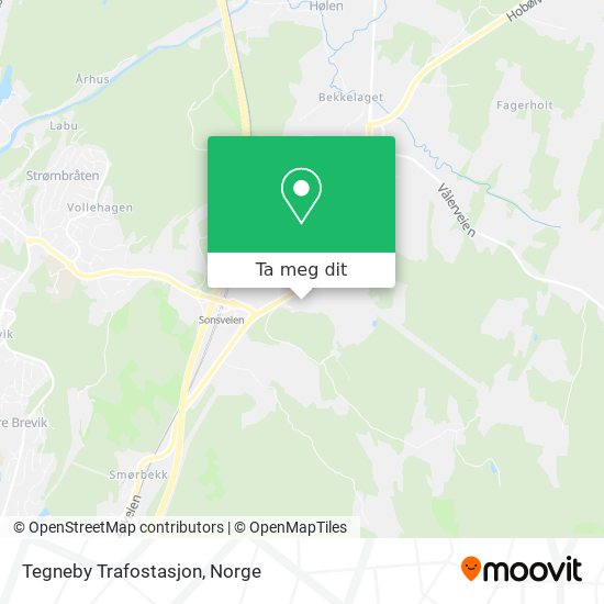 Tegneby Trafostasjon kart