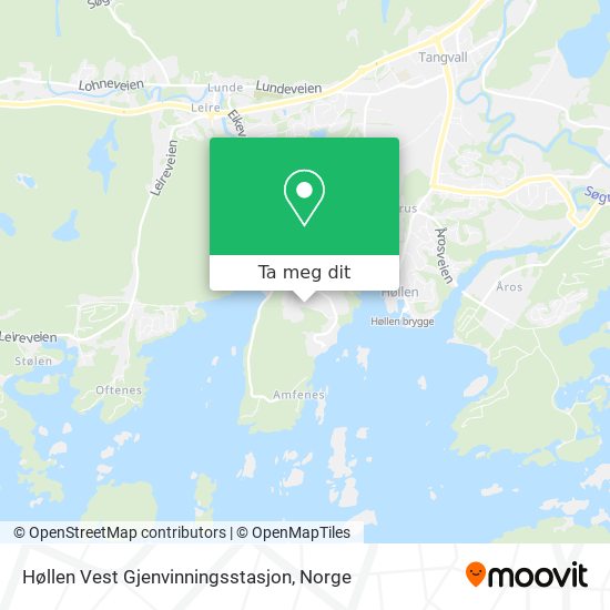 Høllen Vest Gjenvinningsstasjon kart