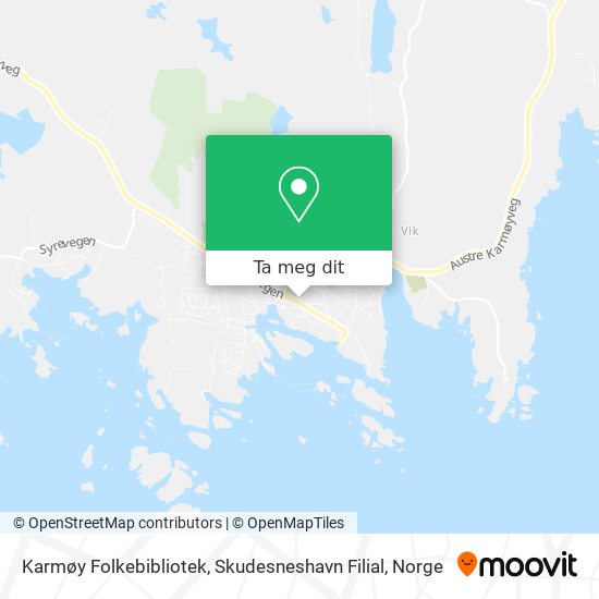 Karmøy Folkebibliotek, Skudesneshavn Filial kart
