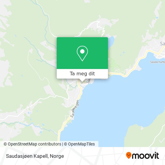 Saudasjøen Kapell kart
