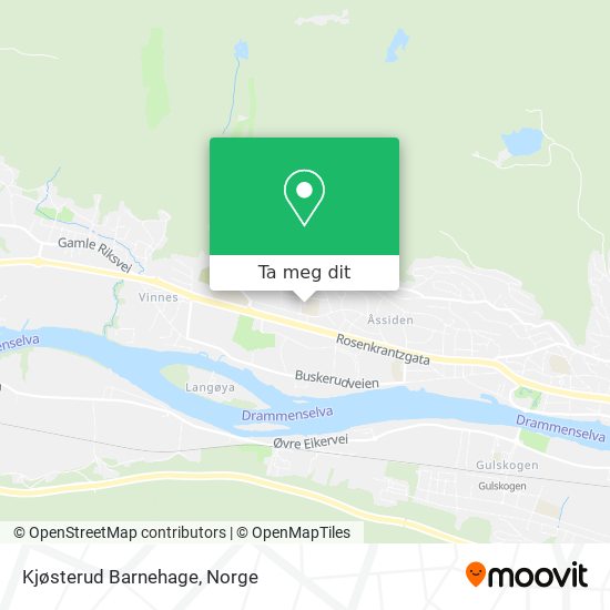 Kjøsterud Barnehage kart