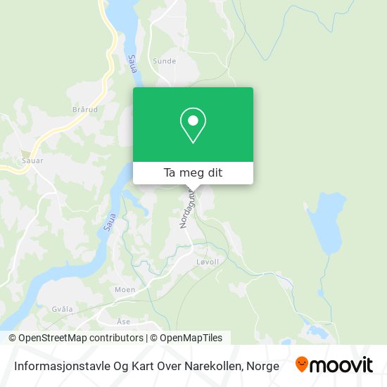 Informasjonstavle Og Kart Over Narekollen kart