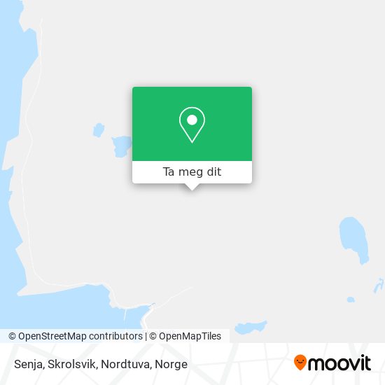 Senja, Skrolsvik, Nordtuva kart