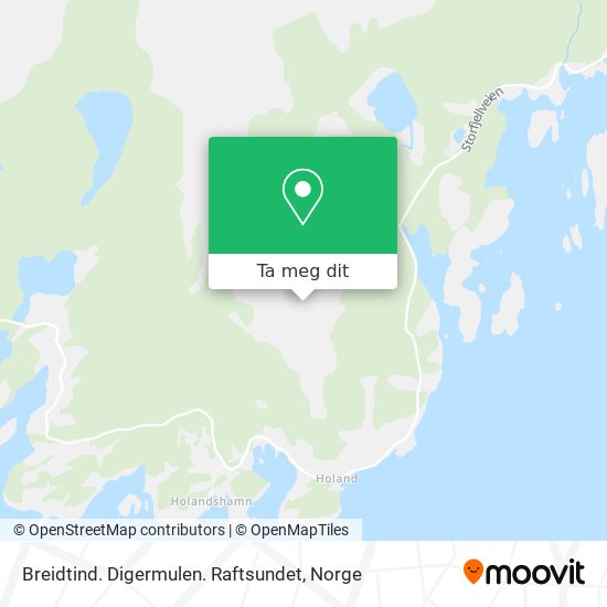 Breidtind. Digermulen. Raftsundet kart