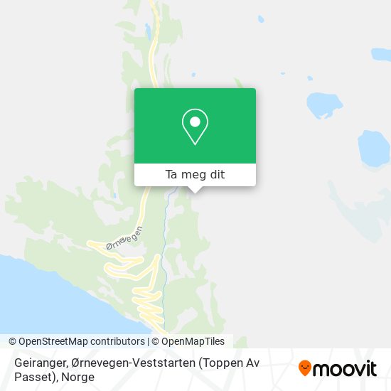 Geiranger, Ørnevegen-Veststarten (Toppen Av Passet) kart