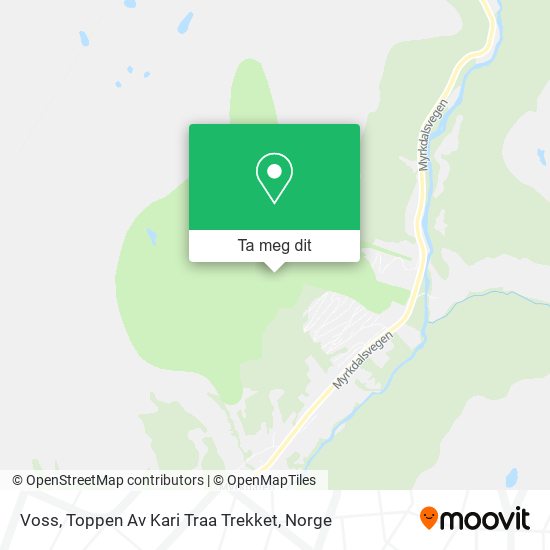Voss, Toppen Av Kari Traa Trekket kart