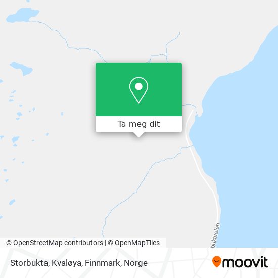 Storbukta, Kvaløya, Finnmark kart
