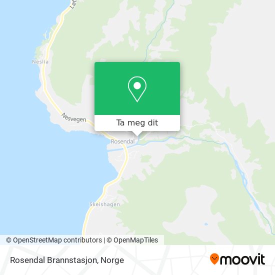 Rosendal Brannstasjon kart