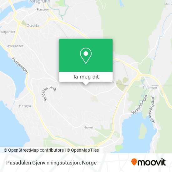 Pasadalen Gjenvinningsstasjon kart