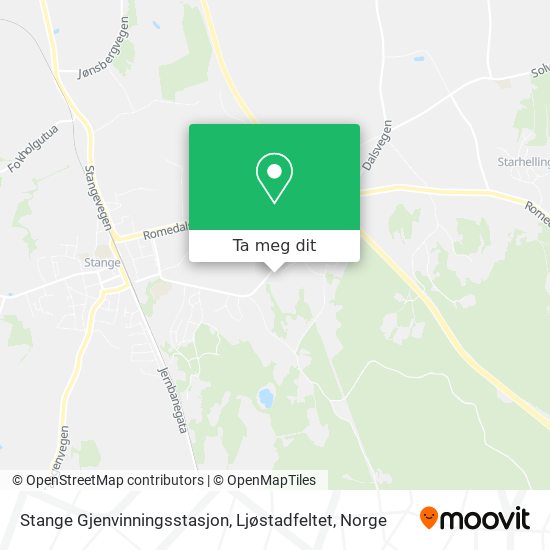 Stange Gjenvinningsstasjon, Ljøstadfeltet kart
