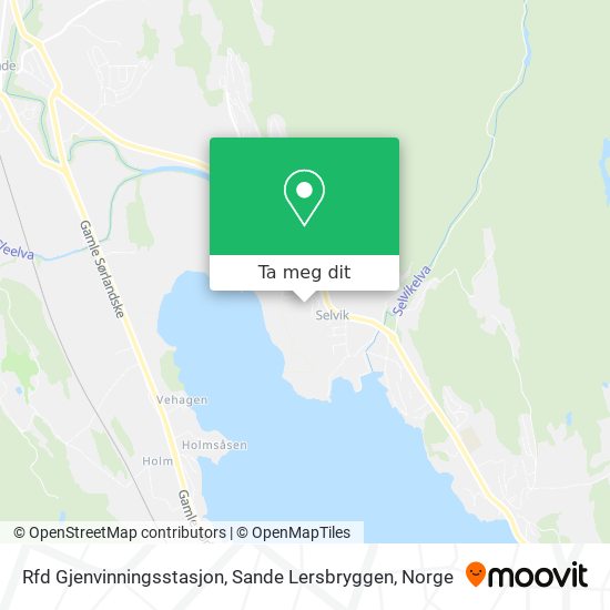Rfd Gjenvinningsstasjon, Sande Lersbryggen kart